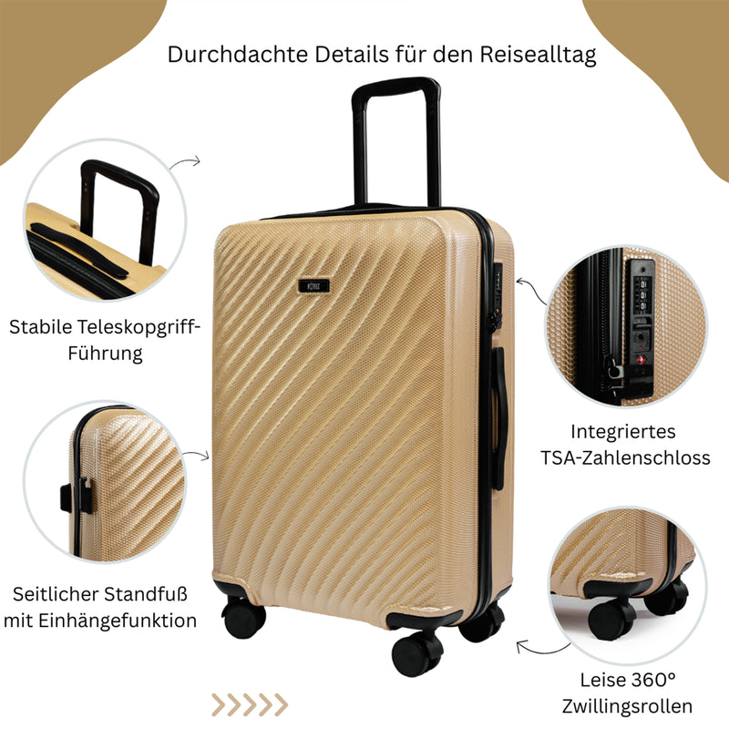 Champagner | ROWEX ROSELINE Koffer in Champagner, allgemein