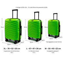 Green | ROWEX AERO Koffer in Grün, 3größen